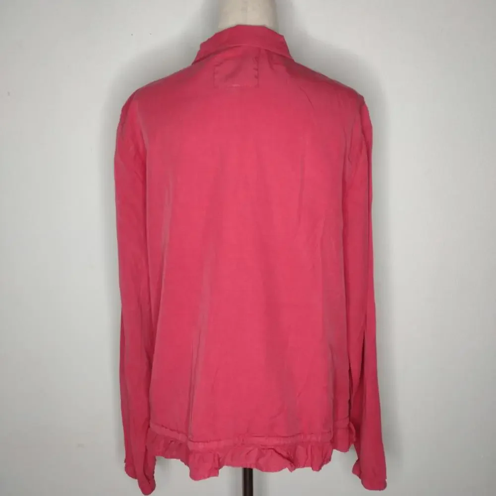NWT Sanctuary Women's Garnet Rose/Drawstring Jacket Size Medium